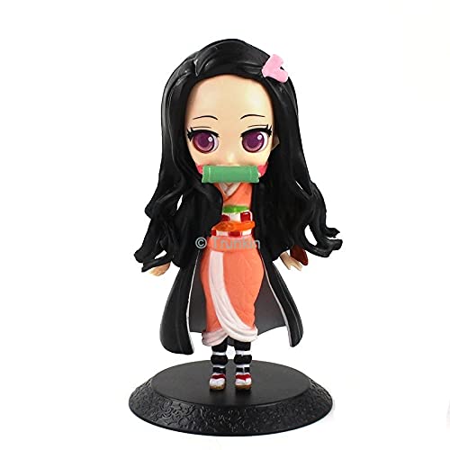 Trunkin Demon Slayer Nezuko Kamado Action Figure Kimetsu No Yaiba Multicolor PVC Height - 15CM Figurine to be Assembled (No Box)