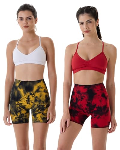 Image of AUROLA Dream Collection Women Workout Shorts High Waist Gym Shorts, Scrunch Butt Seamless Athletic Shorts