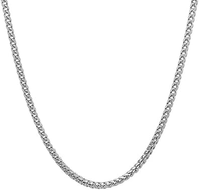 THE MEN THING Chain for Men, Luxury Pure Titanium Steel Chain | Silver Stainless Steel Chain | Necklace Jewellery for Men & Boys