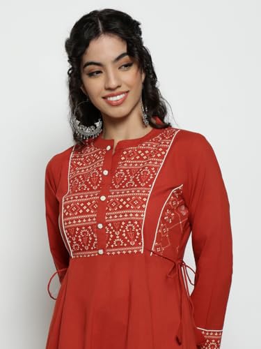 Image of Vbuyz Women'S Cotton Floral Print Straight Stitched Kurta Pant With Dupatta