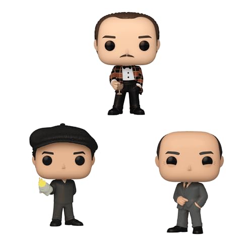 Funko Pop! El Padrino 2 Juego de 3 Fredo Corleone con Vino, Vito Corleone con Silenciador de Toalla y Tom Hagen