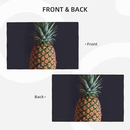 Set de table pour décoration de table de cuisine et salle à manger motif ananas - 4