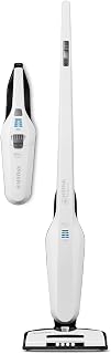 Nilfisk Aspiradora Easy 2 en 1 - Aspirador Vertical y Aspirador de Mano - Aspirador sin Cable y sin Bolsa para Suelos, Alfombras y Escritorios - Blanca (36 V)