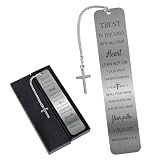 Christian Metal Bible Bookmark, Scripture Page Marker for Bible Study