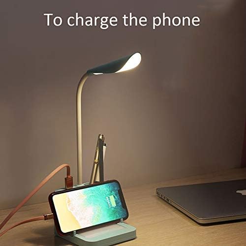 Dorm LED Desk Lamp, Dimmable Bedside Lamps, Eye Protection Light, Craft Table Lamp, Touch Lights, Book Light with Small Fan, Pen Holder, Message Board, 3 Colour Temperatures,White
