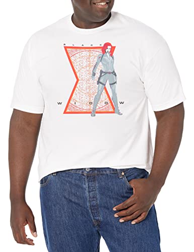T-shirt Marvel Vector Widow blanc 3XL pour un look geek décontracté en été