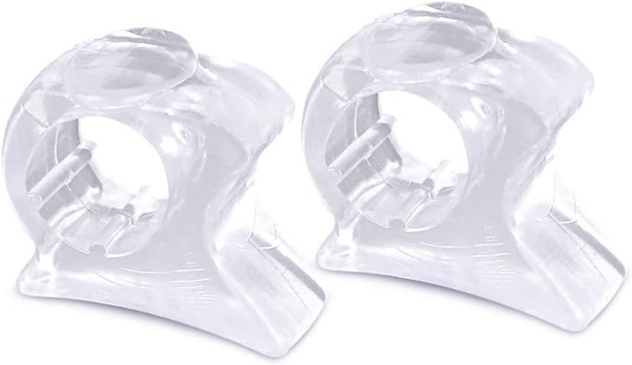 DEAVER Toe Separator, Thumb Valgus Corrector,Silicone Soft Gentle Clear Gel Separators,Anti-Wear for Men Women Overlapping Toes Bunions Alignment Corrector