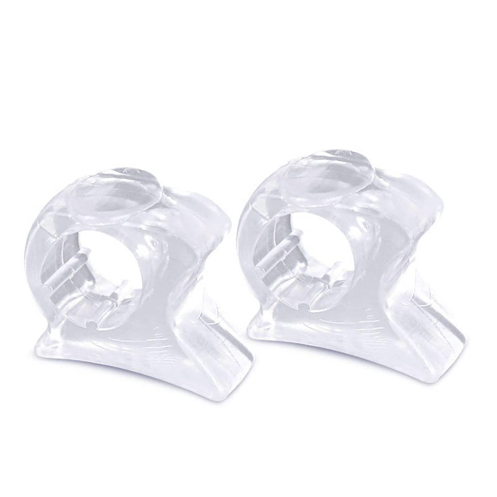 Separatore per Dita dei Piedi, correttore per Pollice valgo, Separatori in Gel Trasparente Morbido e Delicato in Silicone, antiusura per Uomo e Donna Correttore per allineamento borsiti Dita