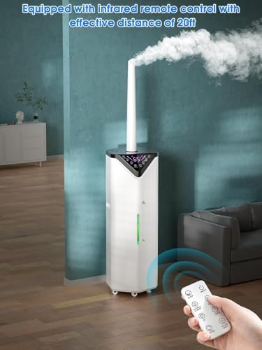 Image of 19L /5Gal Humidifiers for Bedroom Large Room 2800 sq ft, Quiet Humidifiers for Large Room, Floor Humidifier with 3 Mist Mode & Auto 180Mist Tube for Home Whole House School Office Commercial Plants
