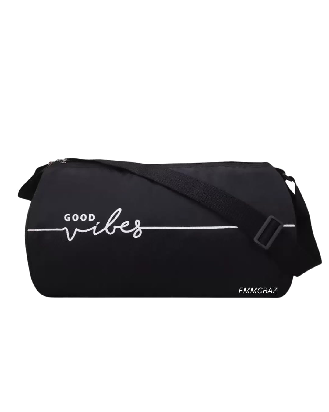 Stylish Polyester Duffle Gym Bag for Men | Shoulder Fitness Kit Bag | Durable & Spacious Gym Bag (Multicolor) (Black)-image-29