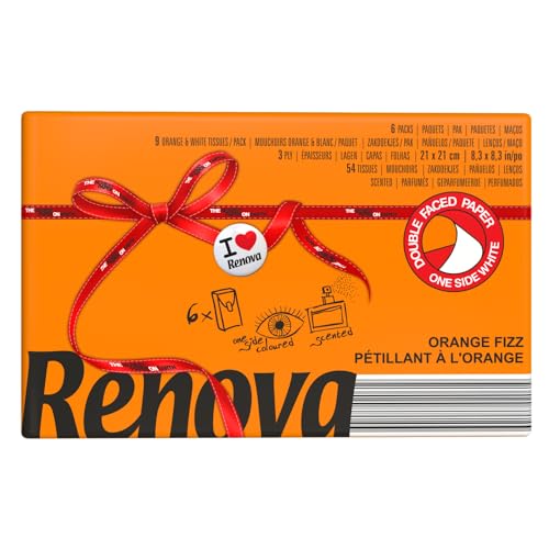 Renova Pañuelos de bolsillo Red Label Naranja aroma Efervescente - 6 paquetitos