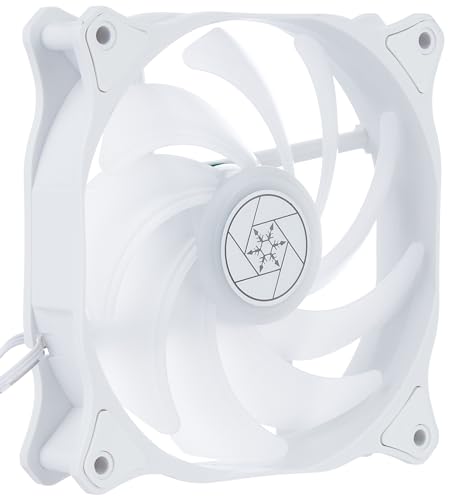 Image of SilverStone Technology Air Blazer 120RW, PWM, ARGB, 120mm, White Frame, Translucent Fan Blades, Hydro Bearing, SST-AB120RW-ARGB