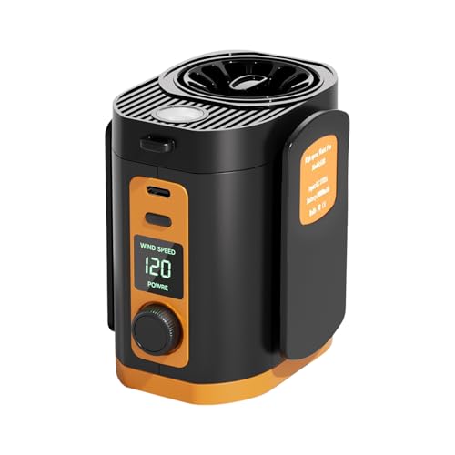 Ventaglio con clip in vita da indossare al collo con batteria ricaricabile a LED gadget per uomini e donne per interni ed estivi viaggi escursioni spiaggia sport allaria aperta