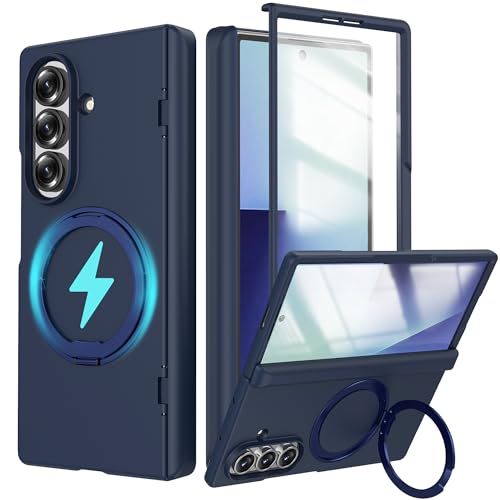 YQODSZ Samsung Galaxy Z Fold 7 P[X Oz_[X^ht Z Fold7 CP[X ݊ Magsafe ANZT[ XN[veN^[ qWJo[ t{fB X dbP[X Z Fold 7 u[