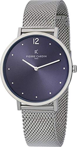 Montre Pierre Cardin Unisexe CBV-1019 en acier avec cadran minimaliste noir