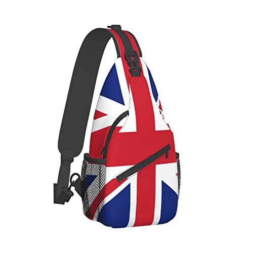 Morrales unisex con diseño British Flag para senderismo miniatura 3