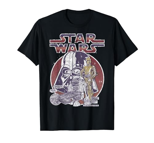 T-shirt Star Wars vintage imprimé bande dessinée le cadeau idéal pour fan de Dark Vador