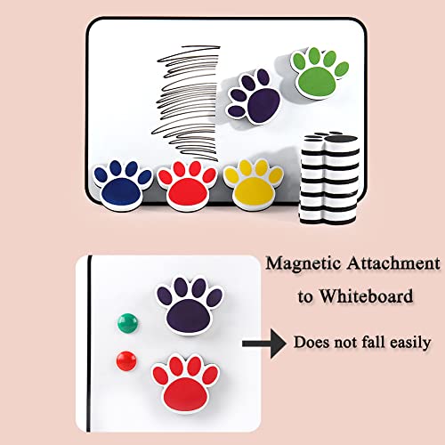 3Pcs Magnetic Dry Erasers, Mini Footprint Whiteboard Eraser, Thick Felt Bottom Surface Glass Blackboard Duster, Animal Pattern Wiper For Classroom, Home, Office, Chalkboard Cleaner (Blue+Red+Yellow) #TOP4