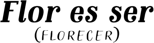 Miniatura 4 de Calcomanía de vinilo para pared, flor ES Ser (Florecer)  Blooming, 6 x 20 pulgadas, moderna inspiradora, encantadora, divertida, positiva, cita
