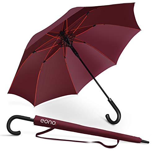 Amazon Brand - Eono Stockschirm Regenschirm Windproof Manuelles Schließen...