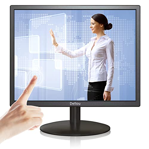 Image of 17 inch Touch Screen Monitoring LCD Display Security Camera Monitor Multifunction Interface HDMI, AV, BNC, VGA, USB, PC Input CCTV Computer Monitor Built-in Speaker 1280x1024 Full HD, black | Multifunctional Interface BNC, HDMI, AV, VGA, USB, PC Input CCTV Screen Computer Surveillance Monitor 1280x1024 Full HD