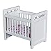 NUOBESTY Dollhouse Miniature Furniture Mini Crib Doll Cradle Doll Decoration Mini Baby Bed Crib Cradle for Miniature Dollhouse Party Kit