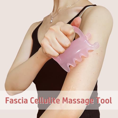Image of Large Fascia Massage Blaster Tool for Cellulite, Myofascial Release, Muscle Knots, Trigger Points, Cellulite Massager Tool for Body Tension Relief Promote Lymphatic Circulation Pink