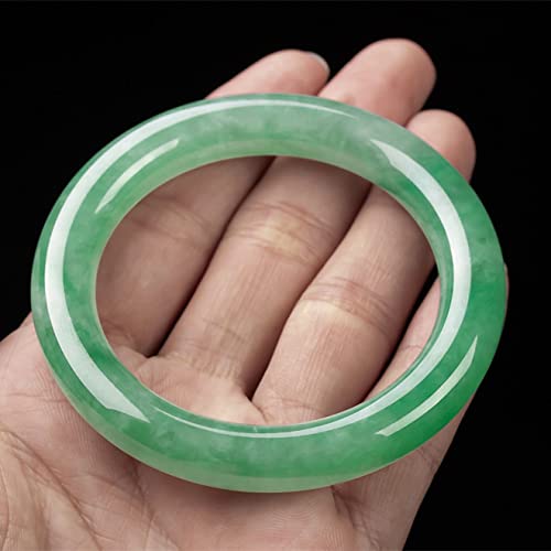 Bracelet en Jade Vert 58mm : Le Jonc Idéal pour Sublimer vos Tenues Chic