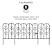 Plow & Hearth Montebello Iron Garden Fencing with Gate | 6'L x 34