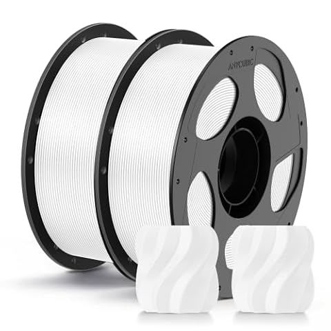 ANYCUBIC PLA+ 3D Printer Filament 1.75mm, 1KG Bright White*2