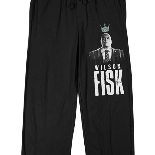 Daredevil Born Again Wilson Fisk Adult Black Sleep Pajama Pants2