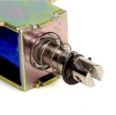 Wiring Connecting Terminals - DC 12V Pull Type Open Frame Solenoid Electromagnet ZYE1-1038 5N 10mm