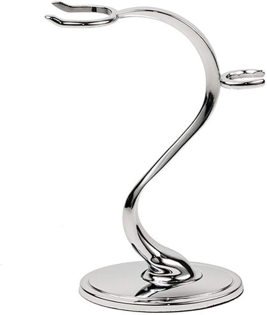 Taconic Shave Super Safety Razors Deluxe Razor Brush Stand Heavyweight Chrome Double Edge Safety Razor Holder Classic Wet