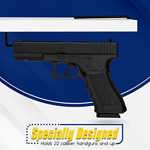 Safety Storage Easy Use Gun Hanger - Pack Of 6 Original Handmade Handgun Hangers For Gun Safe Organization, Vinyl Coated, Gun Storage For 22 Caliber And Up #TOP3