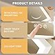 FENCHILIN Schminkspiegel mit Beleuchtung Hollywood Spiegel 3 Farben Dimmbares Licht Spiegel mit Beleuchtung Smart Touch Steuerung 10x Vergrößerung 360° Drehung Weiß