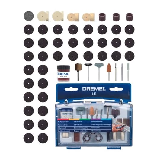 Dremel 687 - Juego de Accesorios Multiusos, Accesorios para Herramientas Rotatorias, Accesorios Multicolor