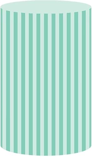 Miniatura 7 de Cubiertas de pedestal redondas de rayas rosadas, cubierta de zócalo a rayas rosa pastel para decoración de fiesta de cumpleaños, princesa, niñas,