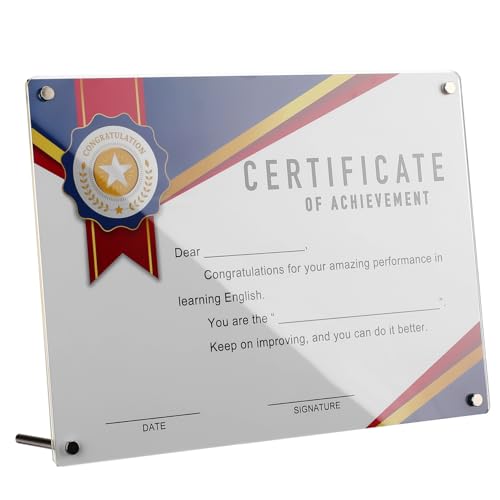 Cadre document A4 acrylique rigide transparent avec présentoir mural de bureau - 2