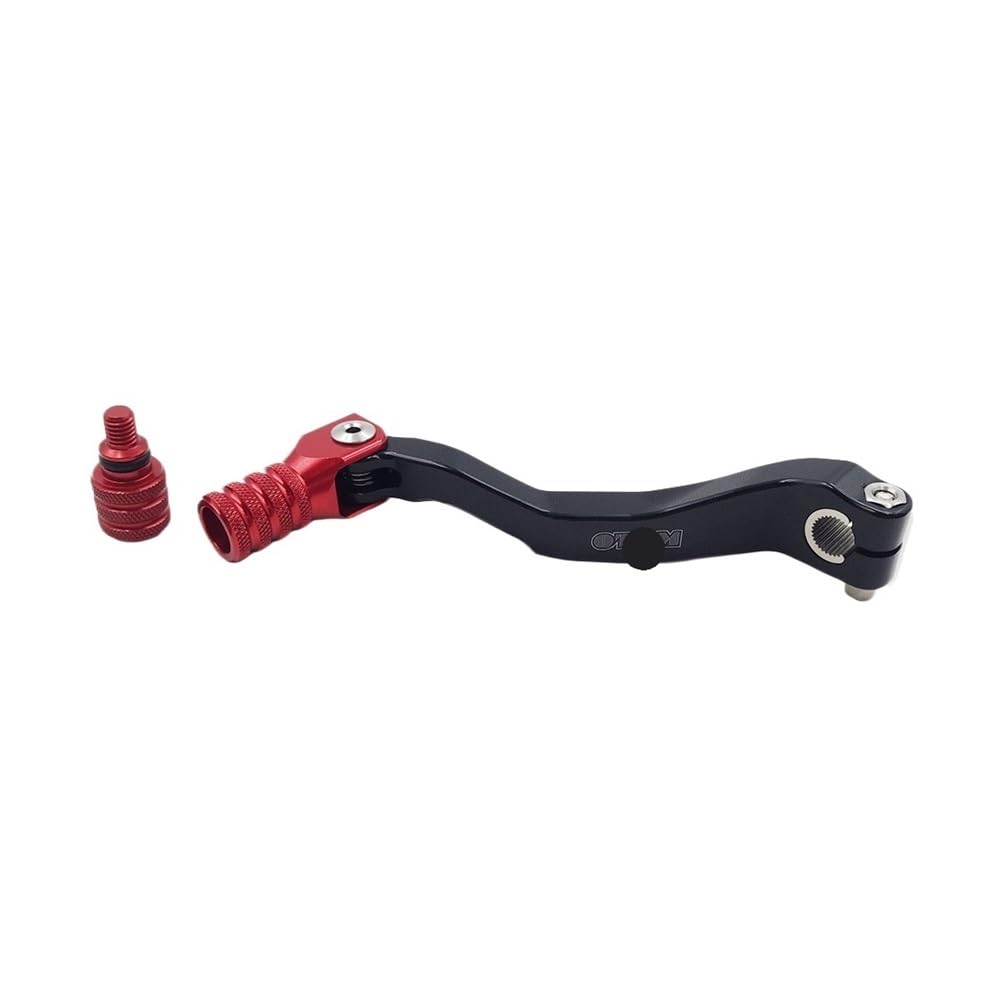 Uuipip Red Motorcycle Gear Shift Lever Motorcycle Shift Lever Gear Shifter Folding Pedal Accessories For Nc250 Zs177mm Foot-Operated Shifter