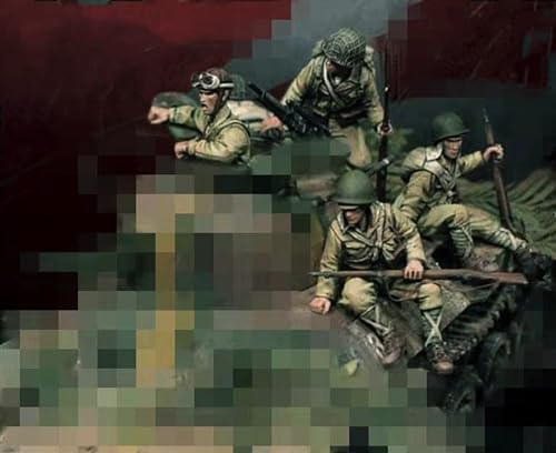 Soldats de char américains 1/35 figurines résine WWII pour atelier modélisme historique