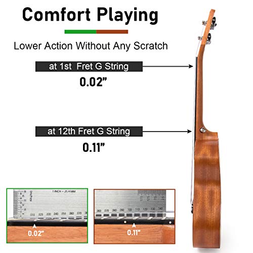 Image of Ukulele, 21 Inch Professional Soprono Ukelele for Adults Horse Uke Beginner Kit W /Gig Bag Strap OEM Strings Hawaiian Guitar Ukalalee Yukalalee Ukalele Yukelele