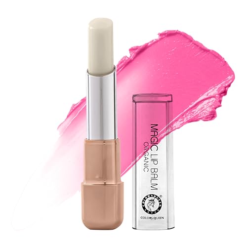 Image of Colors Queen Magic Lip Balm for Dry & Chapped Lips | Non Sticky, Hydrating & Moisturising Formula | Lip Protection & Nourishment | Brightening Lip Balm Infused with Rapeseed Oil