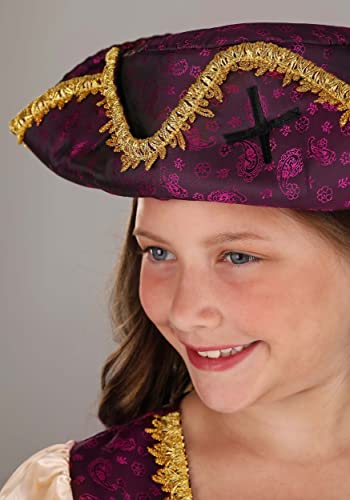 Disfraz Premium de Pirata Púrpura para Niñas miniatura 4