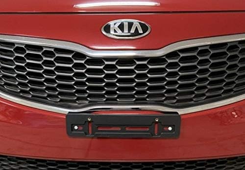 Front License Plate Tag Holder Mounting Mount Adapter Bumper Kit Brackets for KIA (All Models) Quantity Discount (9.45$ to 5.60$) (Each with 6 Screws + 2 Built in Nuts) New (1)