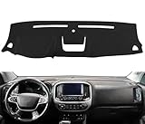 Fcovergurus Dash Cover Mat Custom Fit for Chevy Chevrolet Colorado/GMC Canyon, Dashboard Cover Pad Carpet Protector Without Headup Display(Black) F172