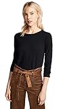 Velvet by Graham & Spencer Women's Lizzie Long Sleeve Tee, Black, L