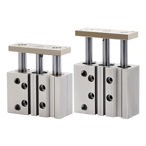 Cylindre à trois axes 63mm rigide avec double guidage et course de 300mm
