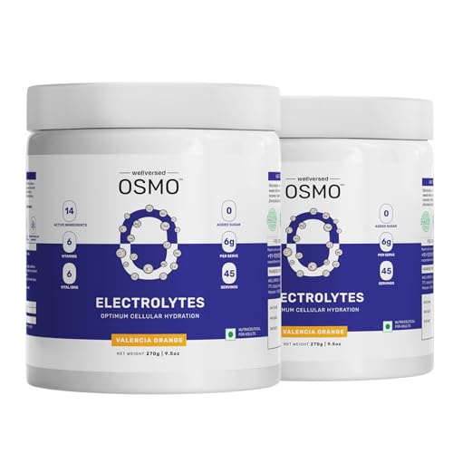 Image of Wellcore OSMO - Electrolyte Hydration Blend | Valencia Orange Flavour (540g, 90 servings) | Electrolytes Powder