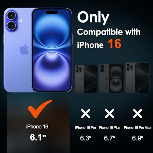 Image of OpenTech️ Military-Grade Gorilla Tempered Glass for iPhone 16 with Camera Lens Protector (Pack of 2) Edge to Edge Coverage - Case Friendly, Anti scratch, HD Clear and Bubble free installation kit