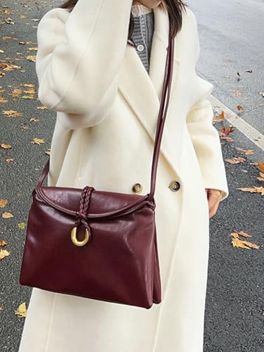 Large Shoulder Bag Clutch for Women Soft Leather Envelope Bag Crossbody Bag Vintage Handbag Messenger Bag Work Shoulder Purse2